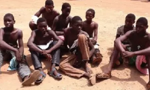[Photos] Police Arrests 14 Junior Secondary Students for Cultism