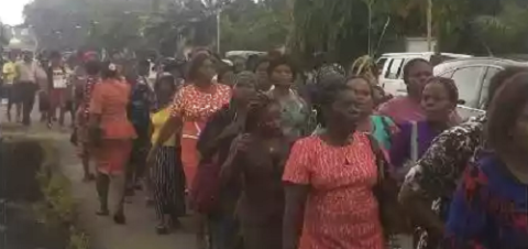 Abia Teachers Currently Protesting Unpaid Salaries in the State