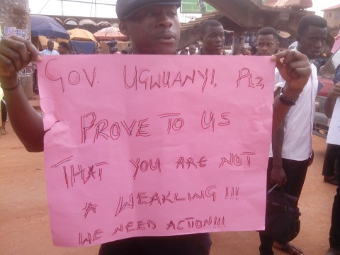 Breaking: Nsukka Students Protest Invasion Of Fulani Herdsmen In Enugu – Photos