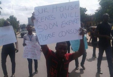 [Photos] IMSU Students Stage Protest Over Lecturers Industrial Action