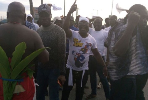 [Photos] Niger Delta University Students Protest Lecturers’ Industrial Action