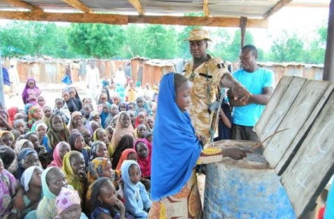 Nigerian Army Establish Mobile School For Borno IDP Children [Photos]