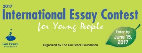 Goi Peace Foundation 2017 International Essay Contest Commences